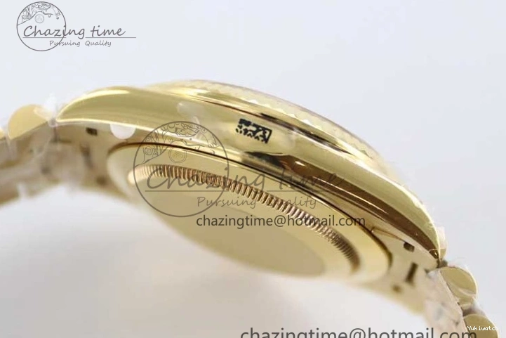 Bracelet YG 40mm Steel 904L 1:1 on YG TWF Dial Edition A2836 Best Crystal Date YG Day 0311